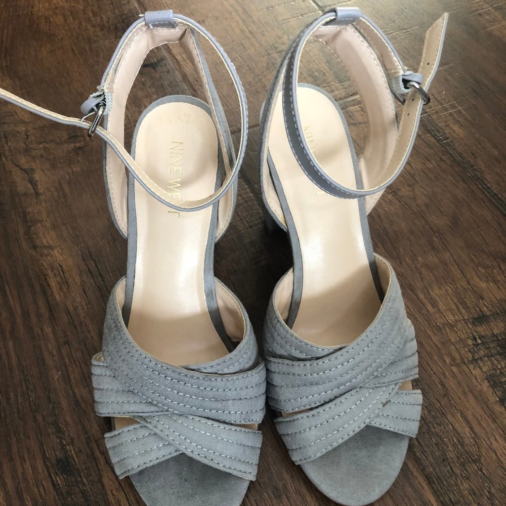 Nine West gray dress heels
